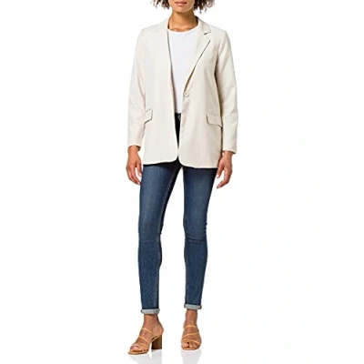 Image of PIECES Women&#039;s Pclimoane Ls Blazer Casual, Birch, 10