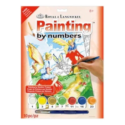 Image of Royal &amp; Langnickel Painting by Numbers A4 Size Flower Fairies Designed Set