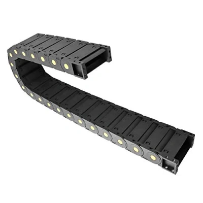 Image of QWORK Cable Drag Chain Wire Carrier High Toughness Closed Plastic 25mm x 77mm