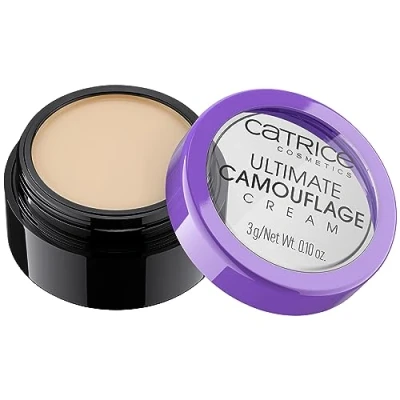 Image of Catrice Ultimate Camouflage Cream, CC No. 010, Nude, Long Lasting, Mattifying, Natural, for Blemished Skin, Vegan, Perfume, Alcohol, Parabens, Pack of 1 (3 g)