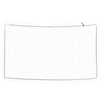 Image of vidaXL White Polypropylene Universal Trailer Cargo Net with Elastic Rope 2.7 x 1.5 m Weatherproof UV Resistant Mesh for Truck Bed, SUV &amp; Roof Rack