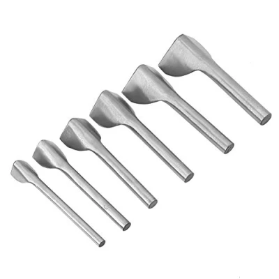 Image of 6pcs /Set V Shape Punch,DIY Leather Carft Punch Belt End Cutter for Home Sewing(15 40mm)