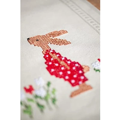 Image of Vervaco Easter Rabbits Table Runner Kit