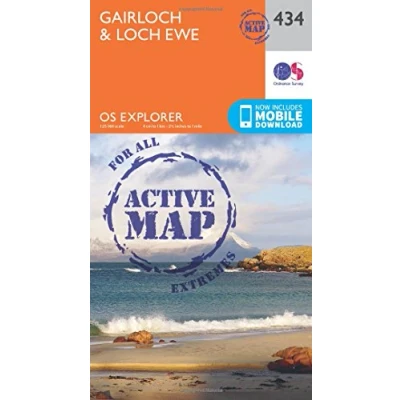 Image of Explorer Active 434 Gairloch &amp; Loch Ewe Map With Digital Version