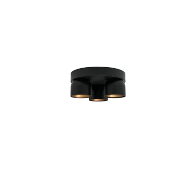 Image of Nordlux Downlight Pitcher, GU10, 3 bulb, round, metal, black