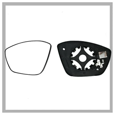 Image of Fits Peugeot 208 2012 to 2018 Heated Base Convex Mirror LEFT HAND (UK Passenger Side)