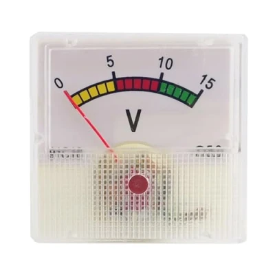 Image of DC0 15V Analog Panel Volts Meter Voltmeter Gauge Mechanical Electric For Inverters