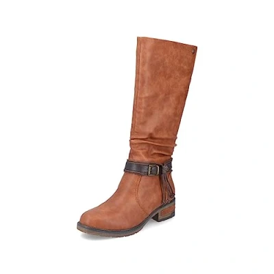 Image of Rieker Women Boots 91694, Ladies Winter Boots,Winter Boots,Outdoor Shoes,Warm,Brown (Braun / 24),39 EU 6 UK