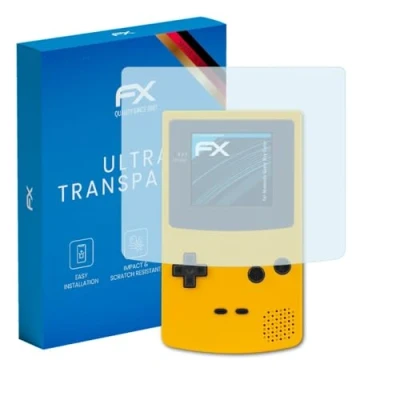 Image of atFoliX Screen Protection Film compatible with Nintendo Game Boy Color Protector, ultra clear FX Protective (3X)