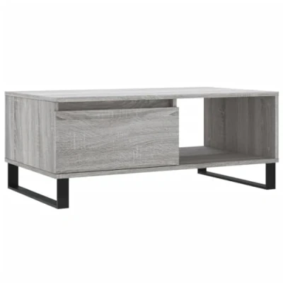 Image of vidaXL Coffee Table Side Telephone Grey Sonoma Engineered Wood