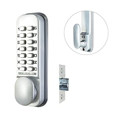 Image of Codelocks 0155 SG CL155 Mortice Latch Mechanical Lock, Silver Grey