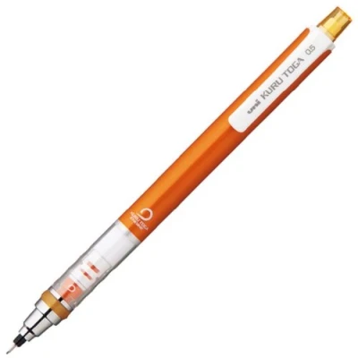 Image of Uni Kurutoga Mechanical Pencil Standard, 0.5mm, Orange (M54501P.4)