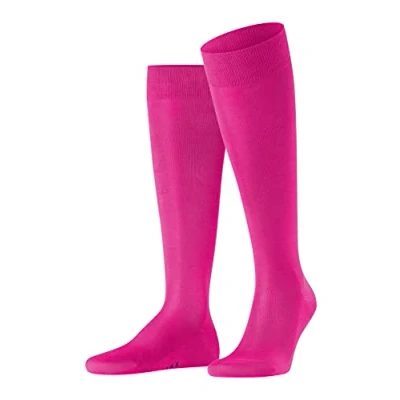 Image of FALKE Men&#039;s Tiago M KH Fil D&#039;Écosse Cotton Long Plain 1 Pair Knee High Socks, Red (Berry 8390) new eco friendly, 8.5 9.5