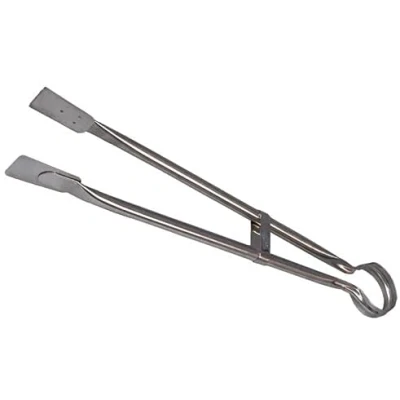 Image of 18&quot; Professional Longlife Stainless Steel Grill BBQ Tongs (Stainless Steel)