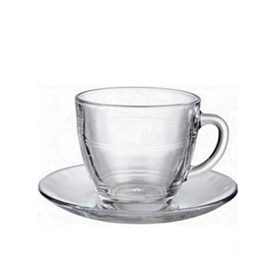 Image of Duralex Gigogne Tea Set 22cl (6 Cups &amp; 6 Saucers)