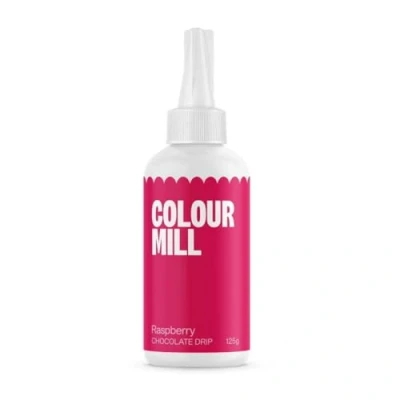 Image of Colour Mill Choco Drip Raspberry, Cake Glaze, Easy Melt Chocolate for Cakes, Cookies, Macarons, Ice Cream, Pops, Strawberries, and Decorations 125g