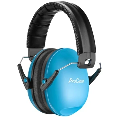 Image of ProCase Kids Ear Defenders, NRR 21dB Hearing Protection Earmuffs for Toddler Children, Noise Cancelling Headphones Sound Blocking Muffs Autism Blue