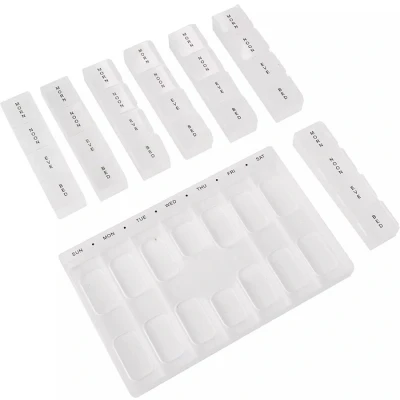 Image of White 7 Day Pill Box 4 a By Ashley