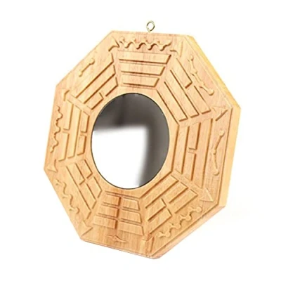 Image of Bagua Feng Shui Outdoor Wooden Chinese Convex/Concave for Protection Against Harmful Special