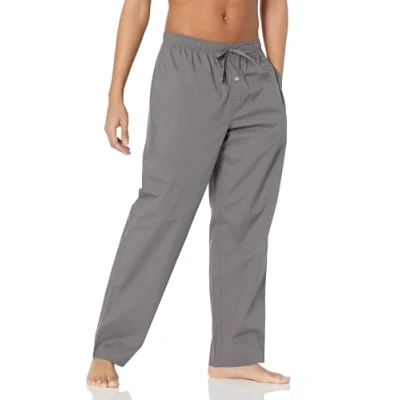 Image of Amazon Essentials Men&#039;s Straight Fit Woven Pyjama Bottoms, Grey, S