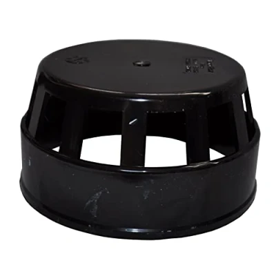 Image of Solvent Soil Pipe Cage Vent Cover Black Pack of 2