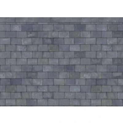 Image of Melody Jane Dolls House Slate Roof Paper Miniature Print Exterior Wallpaper 1:12 Scale