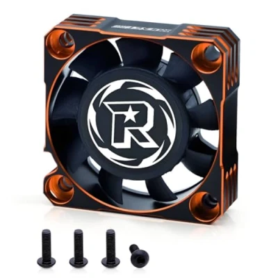 Image of Surpass Rocket RC Cooling Fan 40x40mm 16000RPM Motor Waterproof ESC Fit for 1/10 1/8 Car Truck(Orange Black)