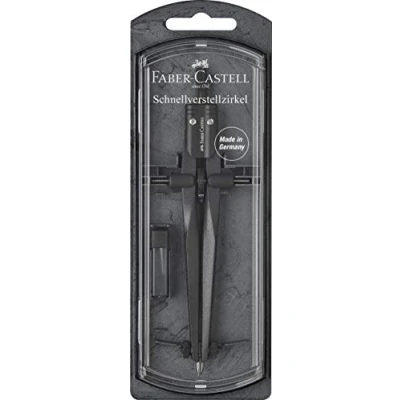Image of Faber Castell Stream Quick set Compass Black Stone, 174530