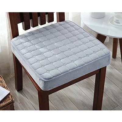 Image of Xpnit Thick Chair Seat Cushion Pad,Square 40/45/50cm Pad Cushions,Armchair Booster Pads for Car Dining Indoor Garden (50x50cm,Grey)