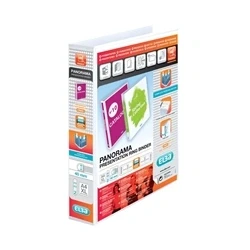 Image of Elba Panorama 40mm 2 D Ring Presentation Binder A4 White (6 Pack)