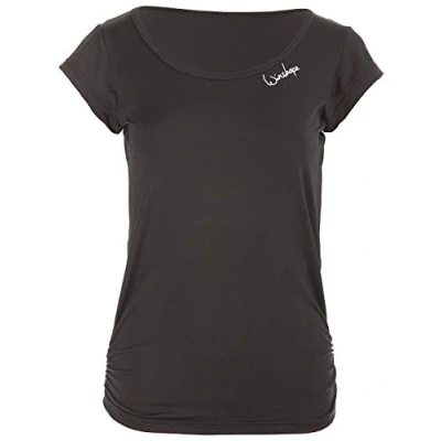 Image of WINSHAPE Aet106 Women&#039;s Super Light Functional Short Sleeve Shirt Slim Style Fitness Yoga Pilates Tank Top Black