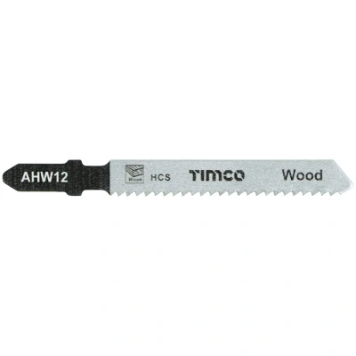 Image of 4x TIMCO Jigsaw Blades Wood Cutting HCS T119B AHW12 Pack of 5