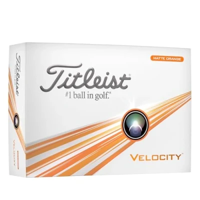 Image of Titleist Velocity Golf Ball, Orange