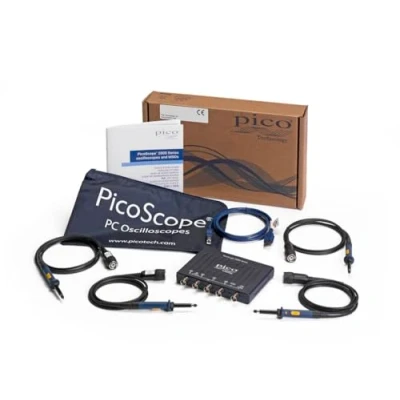 Image of Pico Technology PicoScope 2406B Oscilloscope 4 Channel 50 MHz USB Handheld Digital PC Pocket Scope with Probes, PS7 software