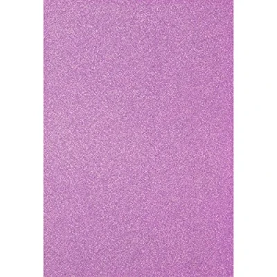 Image of Florence Glitter Cardstock Coloured Card A4 Lavender Purple 5 Sheets of Craft Paper Scrapbook for Making and Other Crafts 250 GSM