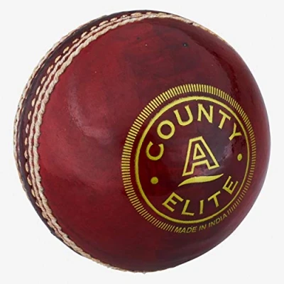 Image of Readers County Elite Cricket Ball 4.75oz, Red, Youths