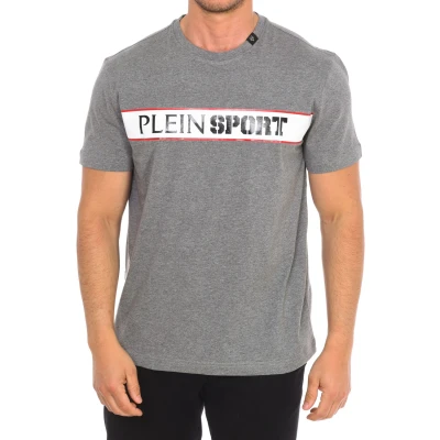 Image of Plein Sport TIPS405 Mens short sleeve t shirt Grey Size Large