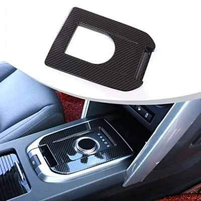 Image of DIYUCAR for Discovery Sport Carbon Fiber Luxury Interior Accessory Gear Shift Cover Trim 1PC