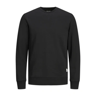 Image of Jack &amp; Jones Jjebasic CREW NECK NOOS PS Sweatshirt, Men&#039;s, Size: 2XL, Black