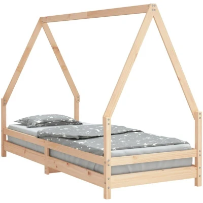 Image of vidaXL Kids Bed Frame 80x200 cm Solid Wood Pine