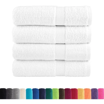Image of vidaXL Premium Hand Towels SOLUND 4pcs White 50x100cm 600gsm