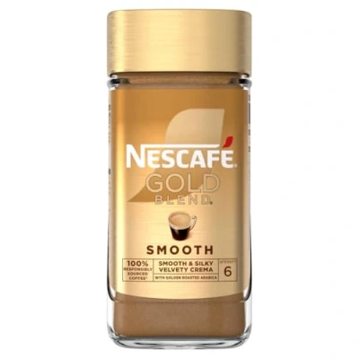 Image of NESCAFÉ Gold Blend Smooth Premium Instant Coffee, Silky Light Roasted Arabica and Robusta 190g (Pack of 1)