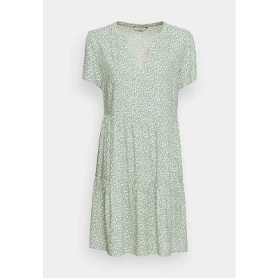 Image of ONLY Onlzally LIFE THEA Dress Day dress, Women&#039;s, Size: XXS, Green/white