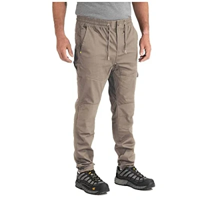 Image of Caterpillar CAT Dynamic Khaki 270g Cotton/Spandex Stretch Slim fit Work Trouser
