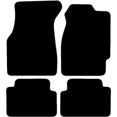 Image of Carsio Carpet Car Mats For Honda Civic EK 1995 2001 Tailored Fit Floor Mat Set Complete Accessory Black Custom Fitted All Weather, Anti Slip Backing &amp; Trim