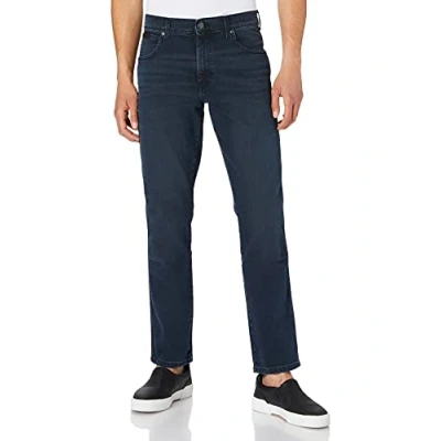 Image of Wrangler Herren Texas Slim Jeans, Bruised River, 31 W/32 L
