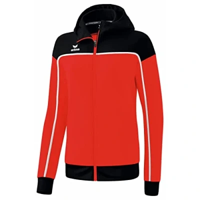 Image of Erima Women&#039;s Change Training Jacket with Hood, Red/Black/White, 36