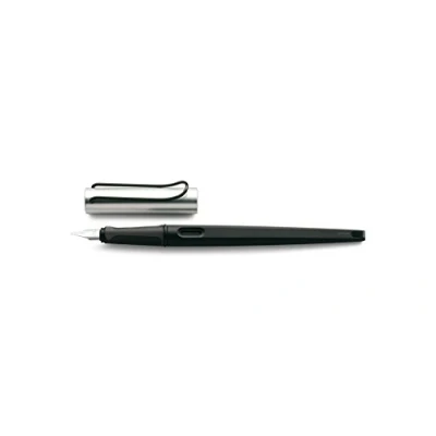 Image of Lamy Joy Calligraphy Fountain Pen Black &amp; Alu 1.1mm Italic Nib
