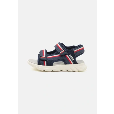 Image of Geox Airadyum Sandals for kids, Size: 11K, Navy/red Textile/synthetics
