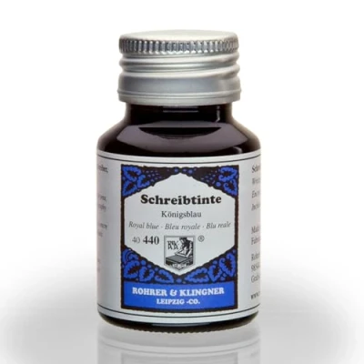 Image of Rohrer &amp; Klingner since 1892, Royal Blue fountain pen ink, 50ml.